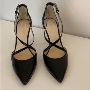 BNIB Nine West Black cross strap heels